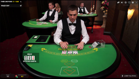 Poker na trzy karty live